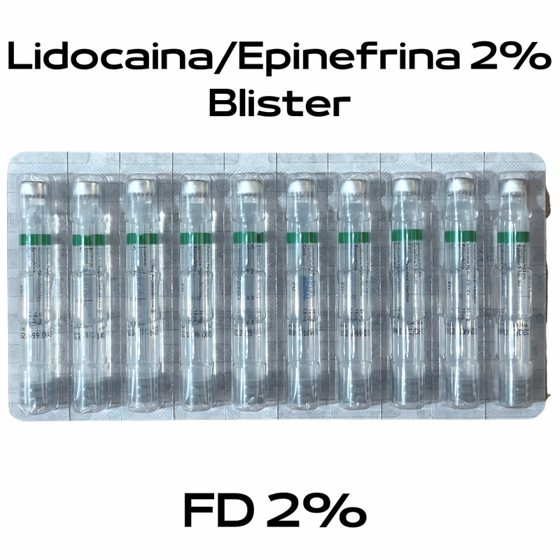 Anestesia FD 2% cartucho plástico blister Zeyco