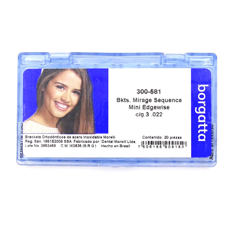 Brackets Mirage Sequence Mini Edgewise .022